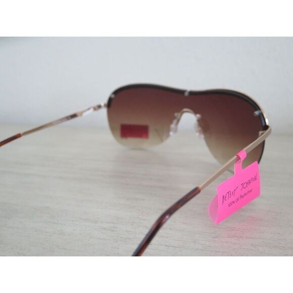 Betsey Johnson BJ442125 Women's Gold Frame/Tortoise Sunglasses - Picture 8 of 12